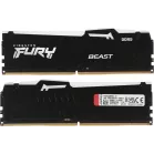 Память DDR5 2x8GB 5200MHz Kingston KF552C40BBAK2-16 Fury Beast Black RGB RTL PC5-41600 CL40 DIMM 288-pin 1.25В kit single rank с радиатором Ret
