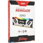 Память DDR5 24GB 7200MHz Kingston KF572C38RSA-24 Fury Renegade Silver/Black RGB RTL Gaming PC5-57600 CL38 DIMM 288-pin 1.45В single rank с радиатором Ret
