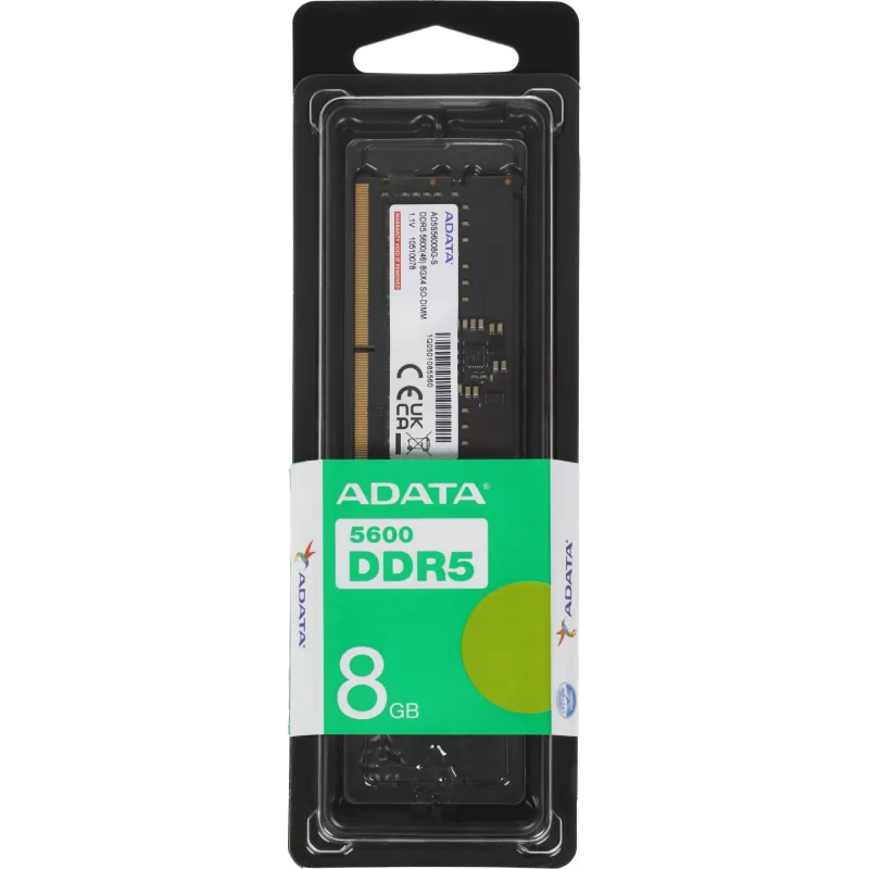 Память DDR5 8GB 5600MHz A-Data AD5S56008G-S RTL PC5-44800 CL46 SO-DIMM 262-pin 1.1В single rank Ret