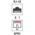Адаптер Rexant 03-0101 проходнойRJ45 кат.5E UTP бел. (упак.:1шт)
