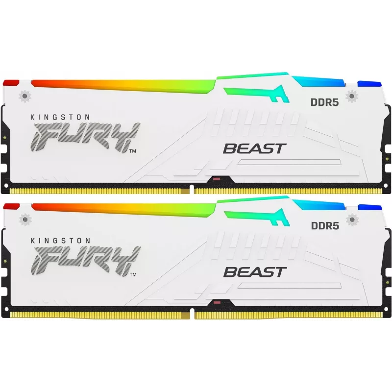 Память DDR5 2x16GB 6800MHz Kingston KF568C34BWEAK2-32 Fury Beast RGB RTL Gaming PC5-54400 CL34 DIMM 288-pin 1.4В kit dual rank с радиатором Ret