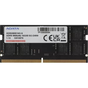  DDR5 16GB 5600MHz AData AD5S560016GS RTL PC544800 CL46 SODIMM 262pin 11 single rank Ret