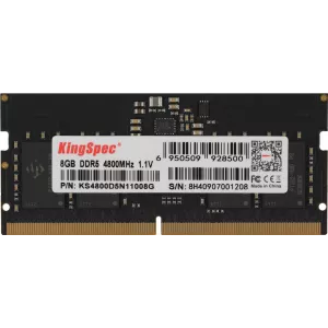  DDR5 8GB 4800MHz Kingspec KS4800D5N11008G RTL PC538400 CL40 SODIMM 288pin 11 single rank Ret