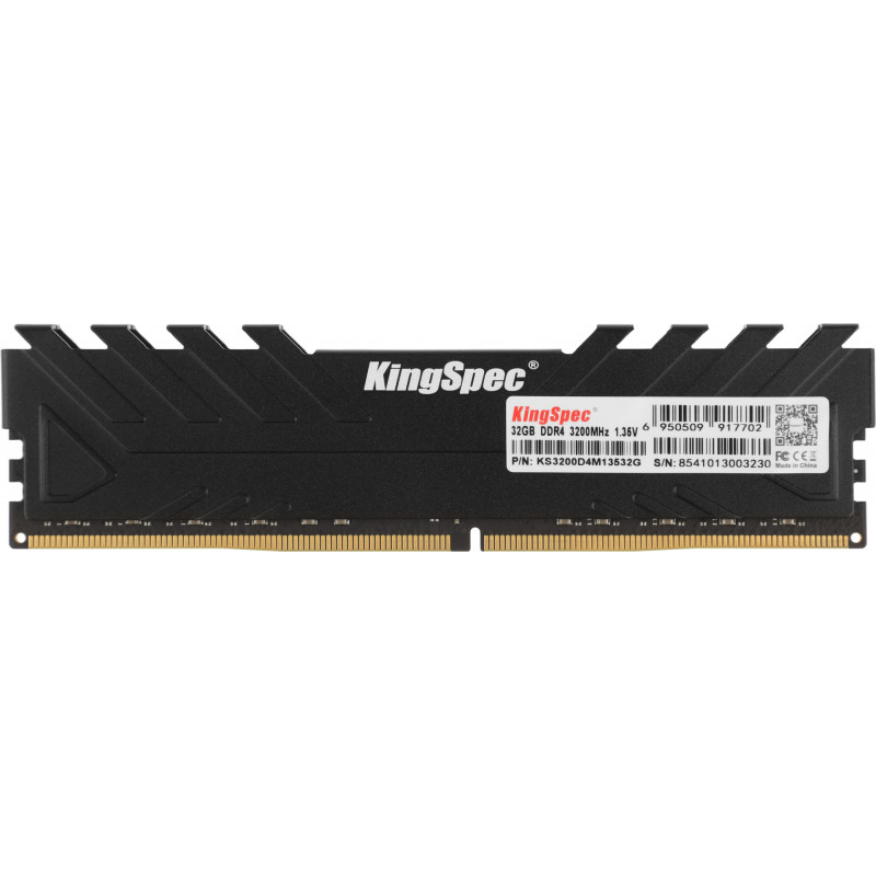 Память DDR4 32GB 3200MHz Kingspec KS3200D4M13532G RTL PC4-25600 CL19 DIMM 288-pin 1.2В single rank с радиатором Ret