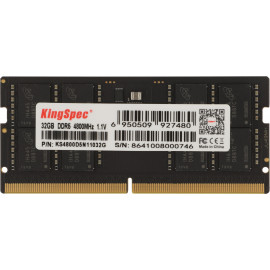 Память DDR5 32GB 4800MHz Kingspec KS4800D5N11032G RTL PC5-38400 CL40 SO-DIMM 288-pin 1.1В single rank Ret