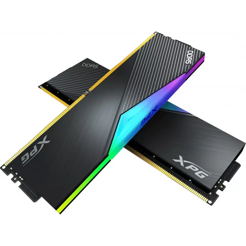 Память DDR5 2x32GB 6000MHz A-Data AX5U6000C3032G-DCLARBK XPG Lancer RGB RTL Gaming PC5-48000 CL30 DIMM 288-pin 1.35В kit dual rank с радиатором Ret