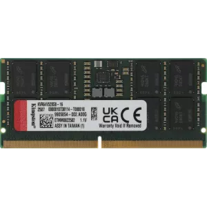  DDR5 16GB 6400MHz Kingston KVR64V52BS816 Valueram RTL PC551200 CL52 SODIMM 262pin 11 single rank Ret