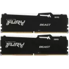 Память DDR5 2x32GB 5600MHz Kingston KF556C40BB2AK2-64 Fury Beast RGB RTL Gaming PC5-44800 CL40 DIMM 288-pin 1.25В dual rank с радиатором Ret