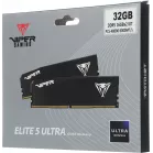 Память DDR5 2x16GB 6000MHz Patriot VEU532G6028K Viper Elite 5 Ultra RTL Gaming PC5-48000 CL28 DIMM 288-pin 1.4В kit single rank с радиатором Ret