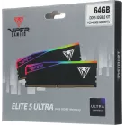 Память DDR5 2x32GB 6000MHz Patriot VEUR564G6028K Viper Elite 5 Ultra RGB RTL Gaming PC5-48000 CL28 DIMM 288-pin 1.4В kit single rank с радиатором Ret