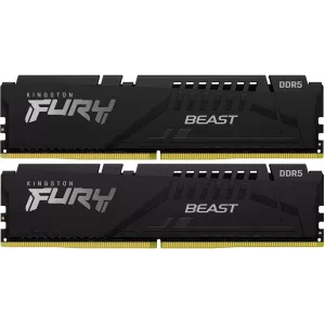  DDR5 2x32GB 5200MHz Kingston KF552C40BB2K264 Fury Beast Black Expo RTL Gaming PC541600 CL40 DIMM 288pin 125 dual rank Ret