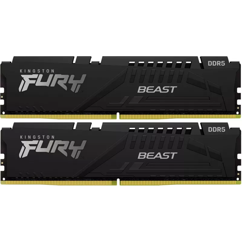 Память DDR5 2x32GB 5200MHz Kingston KF552C40BB2K2-64 Fury Beast Black Expo RTL Gaming PC5-41600 CL40 DIMM 288-pin 1.25В dual rank с радиатором Ret