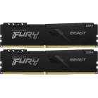 Память DDR4 2x16GB 3200MHz Kingston KF432C16BB1K2/32WP Fury Beast Black RTL Gaming PC4-25600 CL16 DIMM 288-pin 1.35В dual rank с радиатором Ret