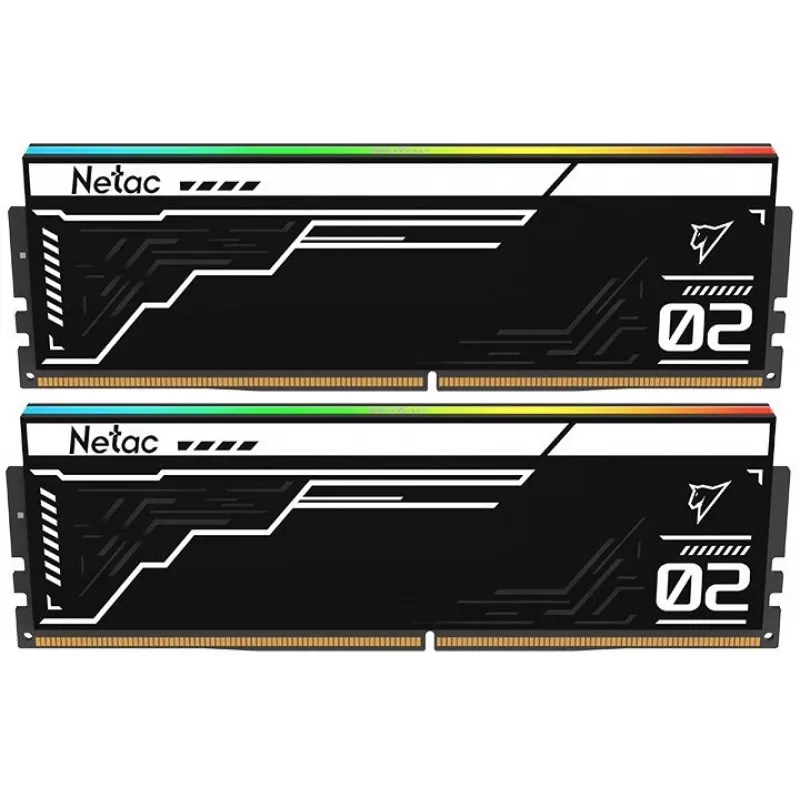 Память DDR5 2x16GB 6400MHz Netac NTS2D5P64DP-32K Shadow II RGB RTL Gaming PC5-51200 CL32 DIMM ECC 288-pin 1.35В kit с радиатором Ret