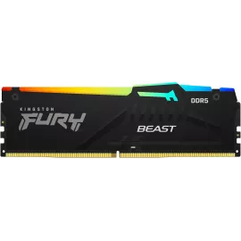 Память DDR5 32GB 5600MHz Kingston KF556C40BB2A-32 Fury Beast Black Expo RGB RTL Gaming PC5-44800 CL40 DIMM 288-pin 1.25В single rank с радиатором Ret