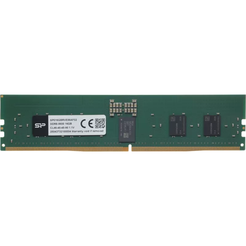 Память DDR5 Silicon Power SP016GBRVE56AF02 16Gb DIMM ECC Reg PC4-25600 CL46 5600MHz