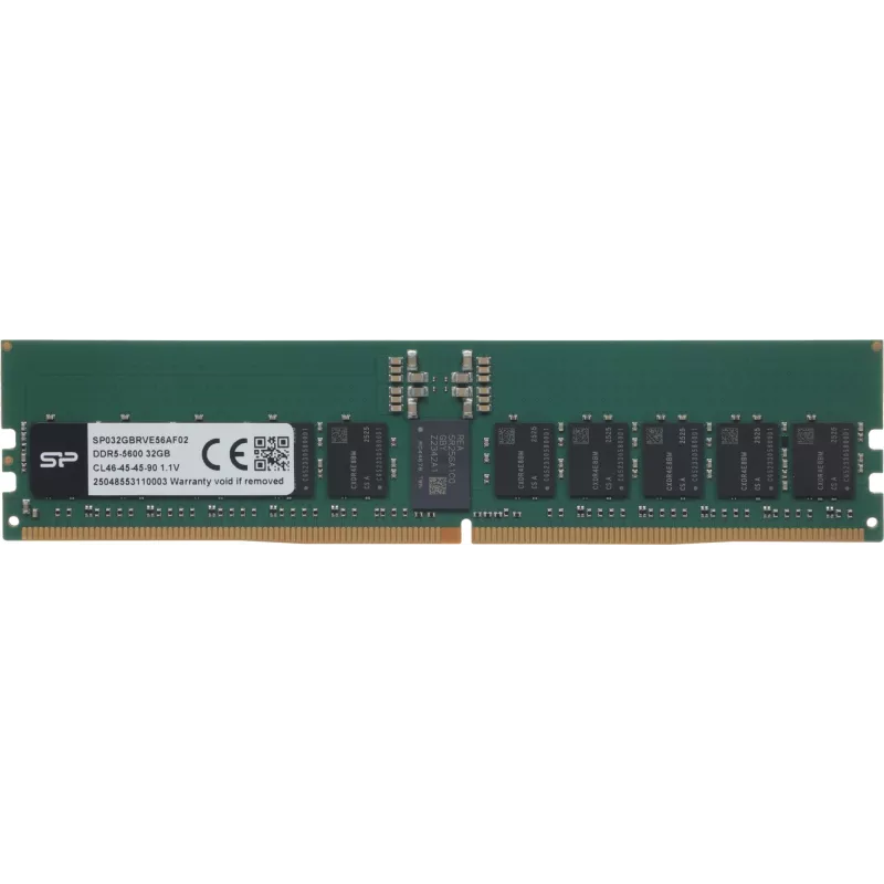 Память DDR5 Silicon Power SP032GBRVE56AF02 32Gb DIMM ECC Reg PC4-25600 CL46 5600MHz