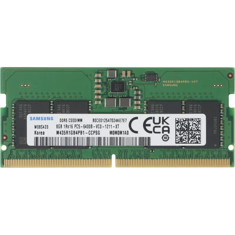 Память DDR5 8GB 6400MHz Samsung M435R1GB4PB1-CCPSG OEM PC5-51200 CL52 SO-DIMM 262-pin 1.1В single rank OEM