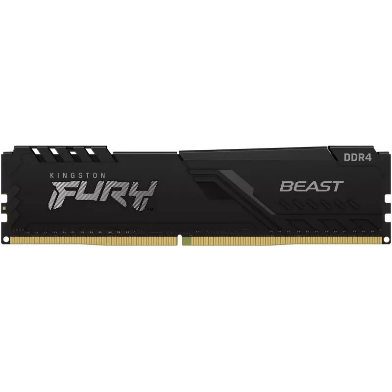 Память DDR4 8GB 3200MHz Kingston KF432C16BB/8WP Fury Beast Black RTL Gaming PC4-25600 CL16 DIMM 288-pin 1.35В single rank с радиатором Ret
