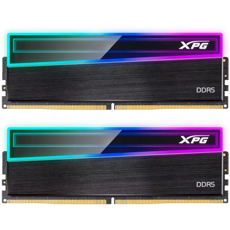Память DDR5 2x16GB 6400MHz A-Data AX5U6400C3216G-DCNKRBK XPG Novakey RGB RTL Gaming PC5-51200 CL32 DIMM UDIMM ECC 288-pin 1.4В kit dual rank с радиатором Ret