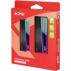 Память DDR5 2x16GB 6400MHz A-Data AX5U6400C3216G-DCNKRBK XPG Novakey RGB RTL Gaming PC5-51200 CL32 DIMM UDIMM ECC 288-pin 1.4В kit dual rank с радиатором Ret