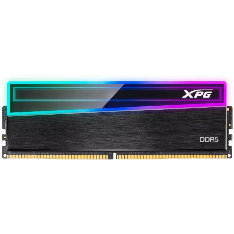 Память DDR5 16GB 5600MHz A-Data AX5U5600C4616G-CNKRBK XPG Novakey RGB RTL Gaming PC5-44800 CL46 DIMM UDIMM ECC 288-pin 1.1В kit single rank с радиатором Ret