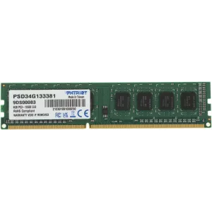  DDR3 4Gb 1333MHz Patriot PSD34G133381 RTL PC310600 CL9 DIMM 240pin 15 single rank Ret