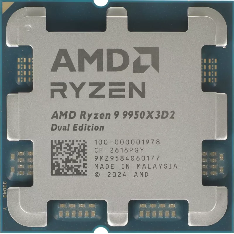 Процессор AMD Ryzen 9 9950X3D2 AM5 (100-000001978) (4.3GHz/AMD Radeon) OEM