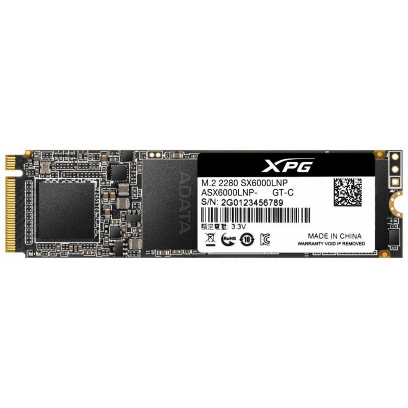 Накопитель SSD A-Data PCIe 3.0 x4 128GB ASX6000LNP-128GT-C XPG SX6000 Lite M.2 2280 Накопитель SSD A-Data PCIe 3.0 x4 128GB ASX6000LNP-128GT-C XPG SX6000 Lite M.2 2280