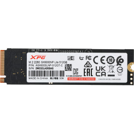 Накопитель SSD A-Data PCI-E 3.0 x4 512Gb ASX6000LNP-512GT-C XPG SX6000 Lite M.2 2280