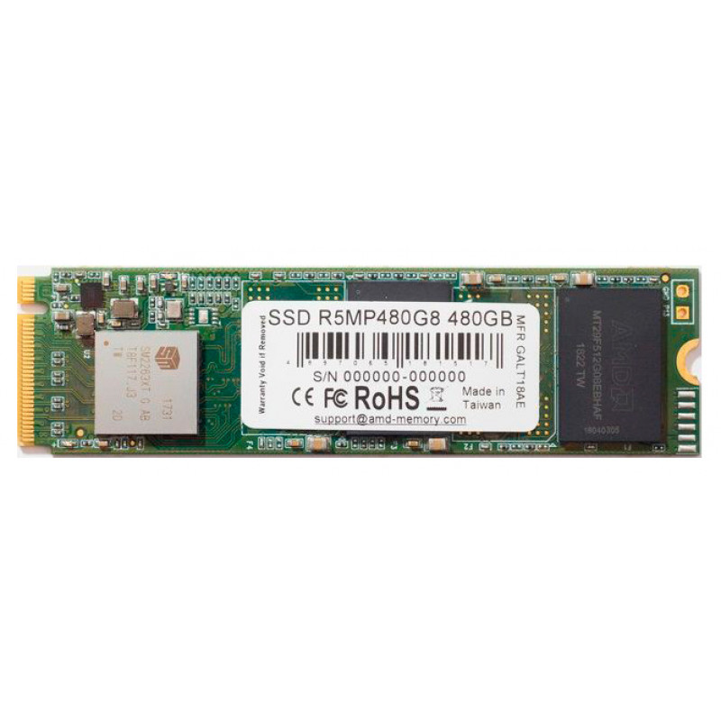 Накопитель SSD AMD PCI-E 3.0 x4 480Gb R5MP480G8 Radeon M.2 2280