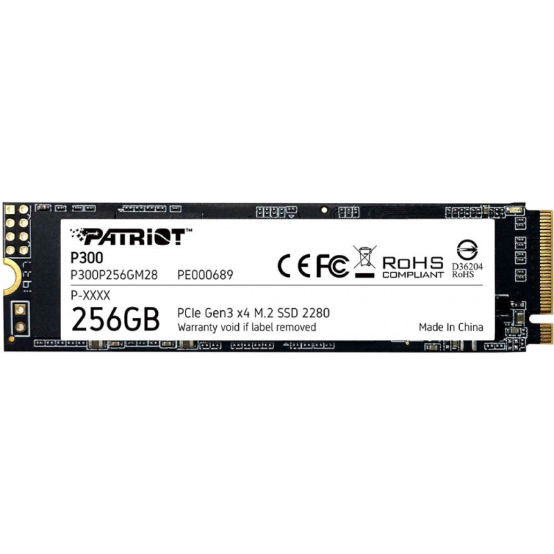 Накопитель SSD Patriot PCIe 3.0 x4 256GB P300P256GM28 P300 M.2 2280