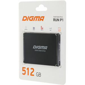  SSD Digma SATA III 512Gb DGSR2512GP13T Run P1 25