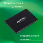 Накопитель SSD Digma SATA-III 1TB DGSR2001TP13T Run P1 2.5