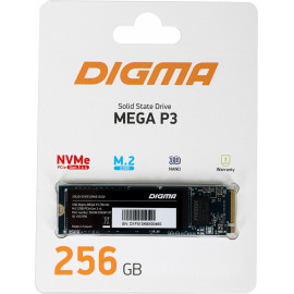 Накопитель SSD Digma PCI-E 3.0 x4 256Gb DGSM3256GP33T Mega P3 M.2 2280