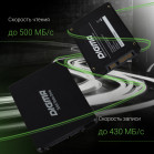 Накопитель SSD Digma SATA-III 128GB DGSR2128GY23T Run Y2 2.5