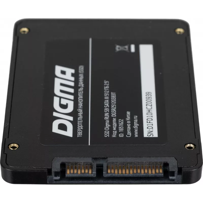 Накопитель SSD Digma SATA-III 512GB DGSR2512GS93T Run S9 2.5