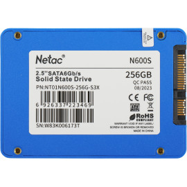 Накопитель SSD Netac SATA III 256Gb NT01N600S-256G-S3X N600S 2.5