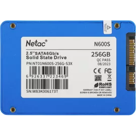Накопитель SSD Netac SATA-III 256GB NT01N600S-256G-S3X N600S 2.5"