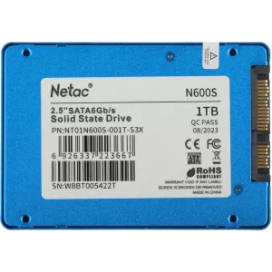  SSD Netac SATAIII 1TB NT01N600S001TS3X N600S 25quot