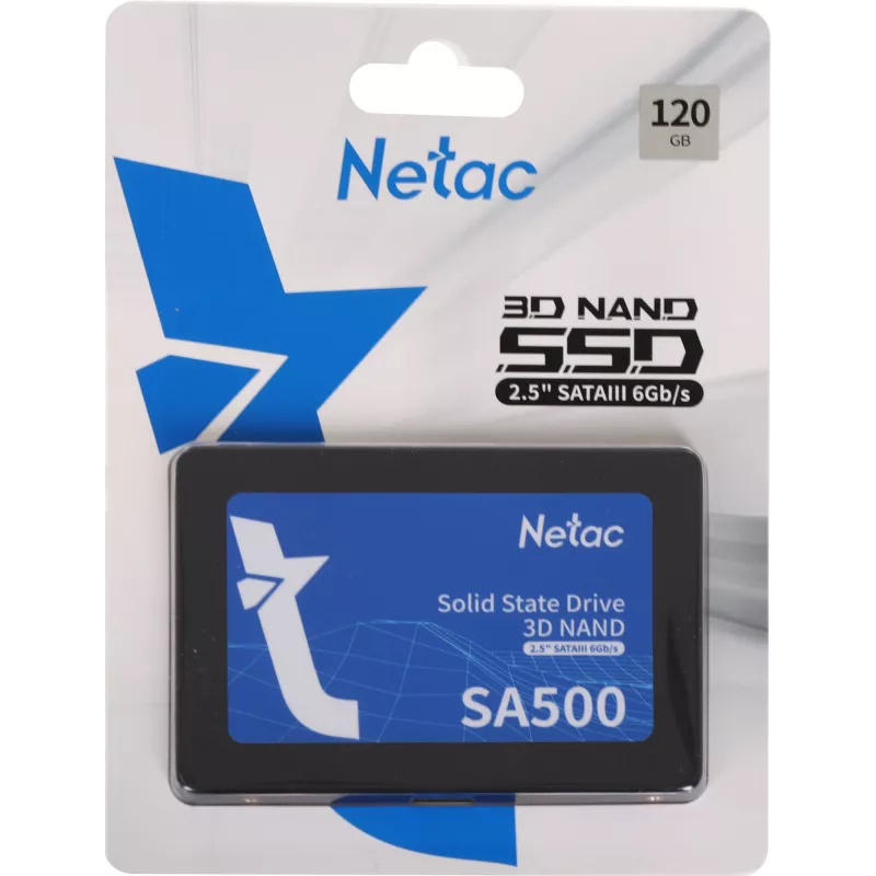 Накопитель SSD Netac SATA-III 120GB NT01SA500-120-S3X SA500 2.5"