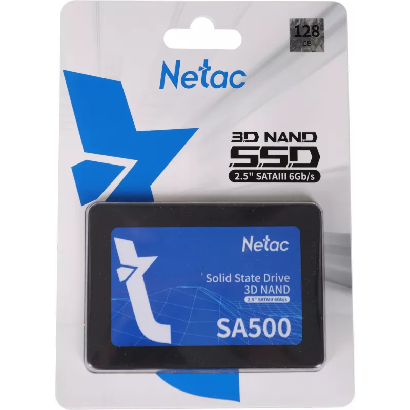 Накопитель SSD Netac SATA-III 128GB NT01SA500-128-S3X SA500 2.5"
