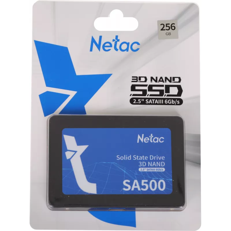 Накопитель SSD Netac SATA-III 256GB NT01SA500-256-S3X SA500 2.5"