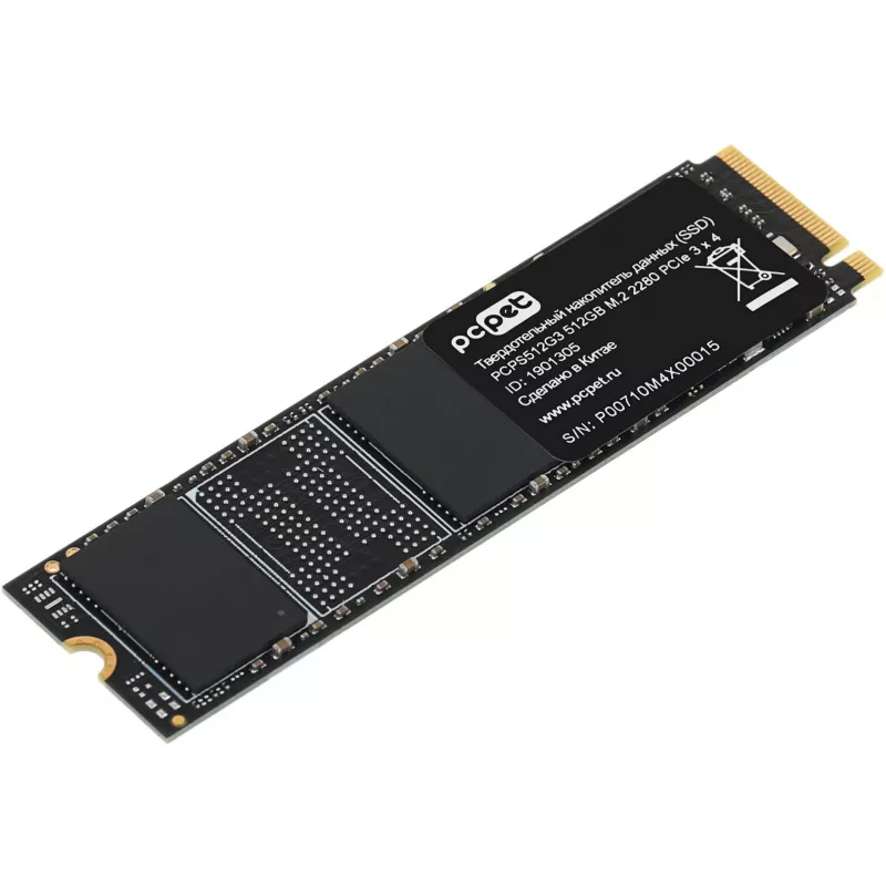 Накопитель SSD PC Pet PCIe 3.0 x4 512GB PCPS512G3 M.2 2280 OEM