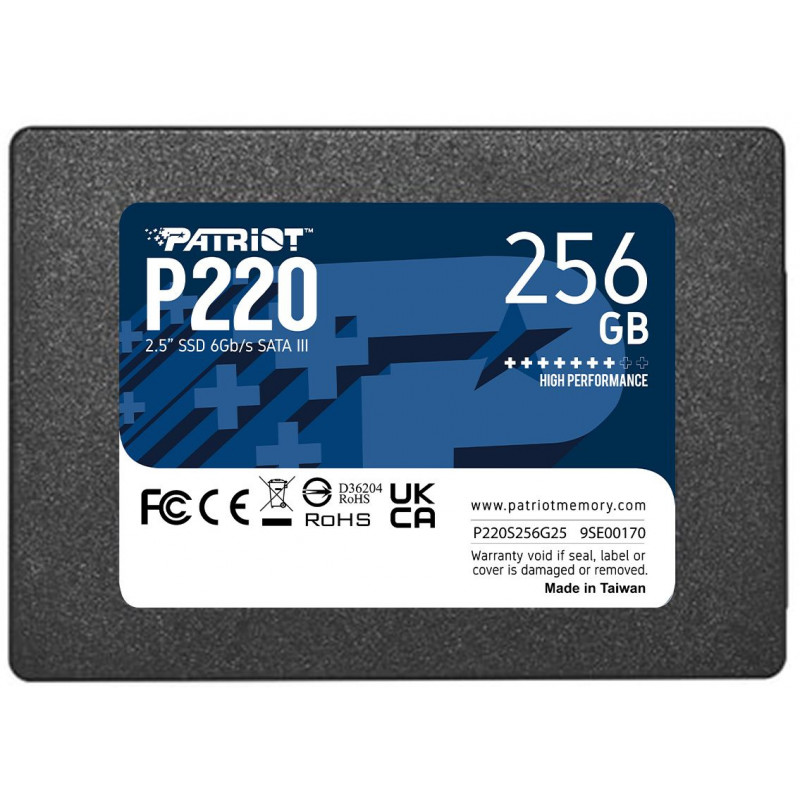 Накопитель SSD Patriot SATA-III 256GB P220S256G25 P220 2.5"