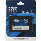 Накопитель SSD Patriot SATA-III 512GB P220S512G25 P220 2.5"