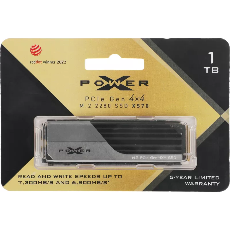 Накопитель SSD Silicon Power PCIe 4.0 x4 1TB SP01KGBP44XS7005 XS70 M.2 2280