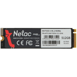 Накопитель SSD Netac PCIe 4.0 x4 512GB NT01NV7000t-512-E4X NV7000-t M.2 2280