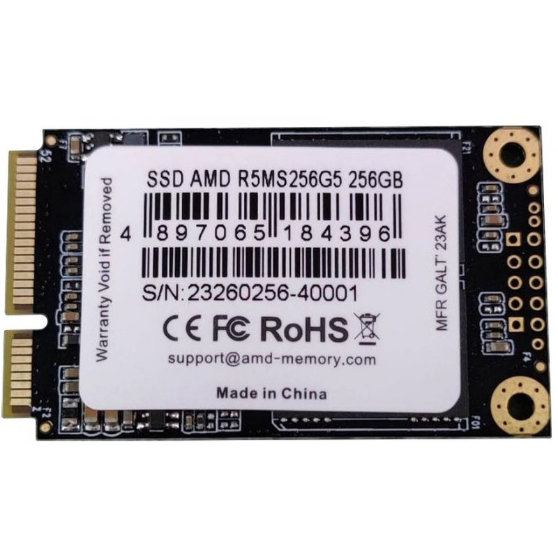 Накопитель SSD AMD SATA 256GB R5MS256G5 Radeon R5 mSATA Накопитель SSD AMD SATA 256GB R5MS256G5 Radeon R5 mSATA