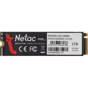  SSD Netac PCIe 40 x4 1TB NT01NV5000T1T0E4X NV5000t M2 2280